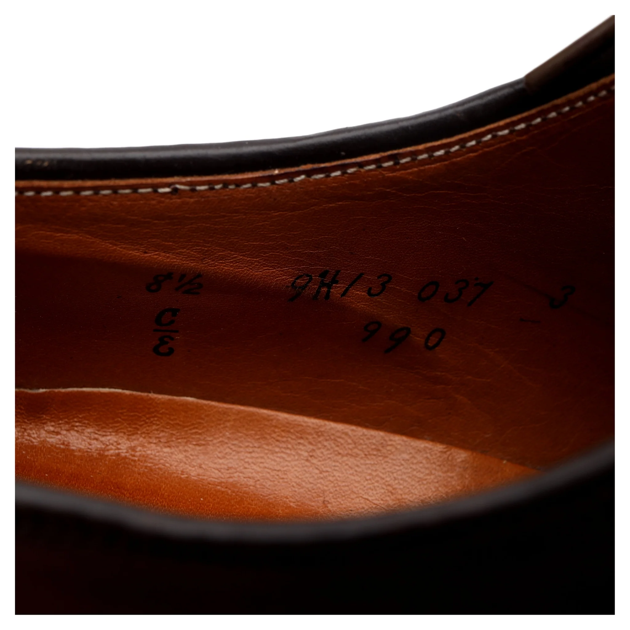 '990' Burgundy Cordovan Leather Derby UK 8 US 8.5 - Image 14