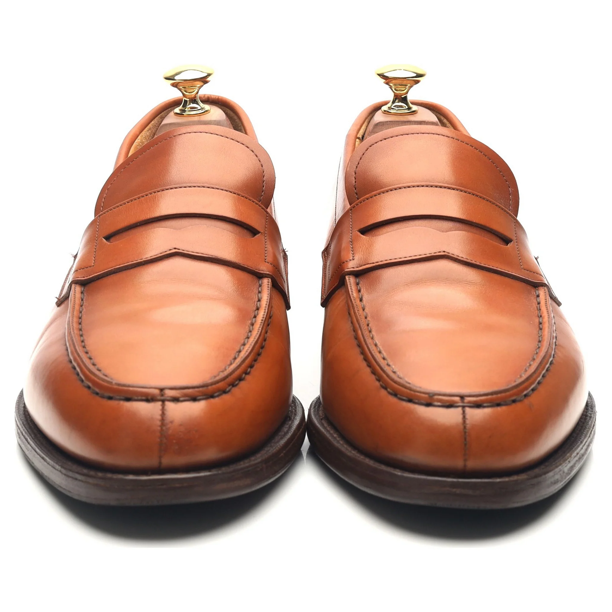 'Darwin' Tan Brown Leather Loafers UK 9 G - Image 8