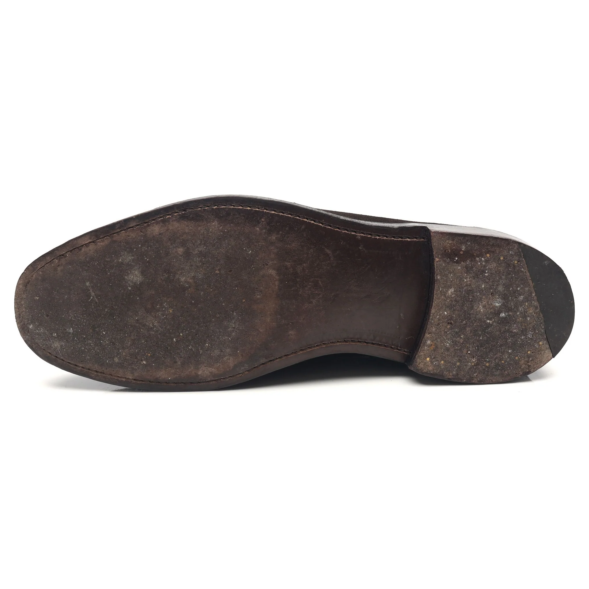 'Charles' Dark Brown Suede Loafers UK 10 - Image 10