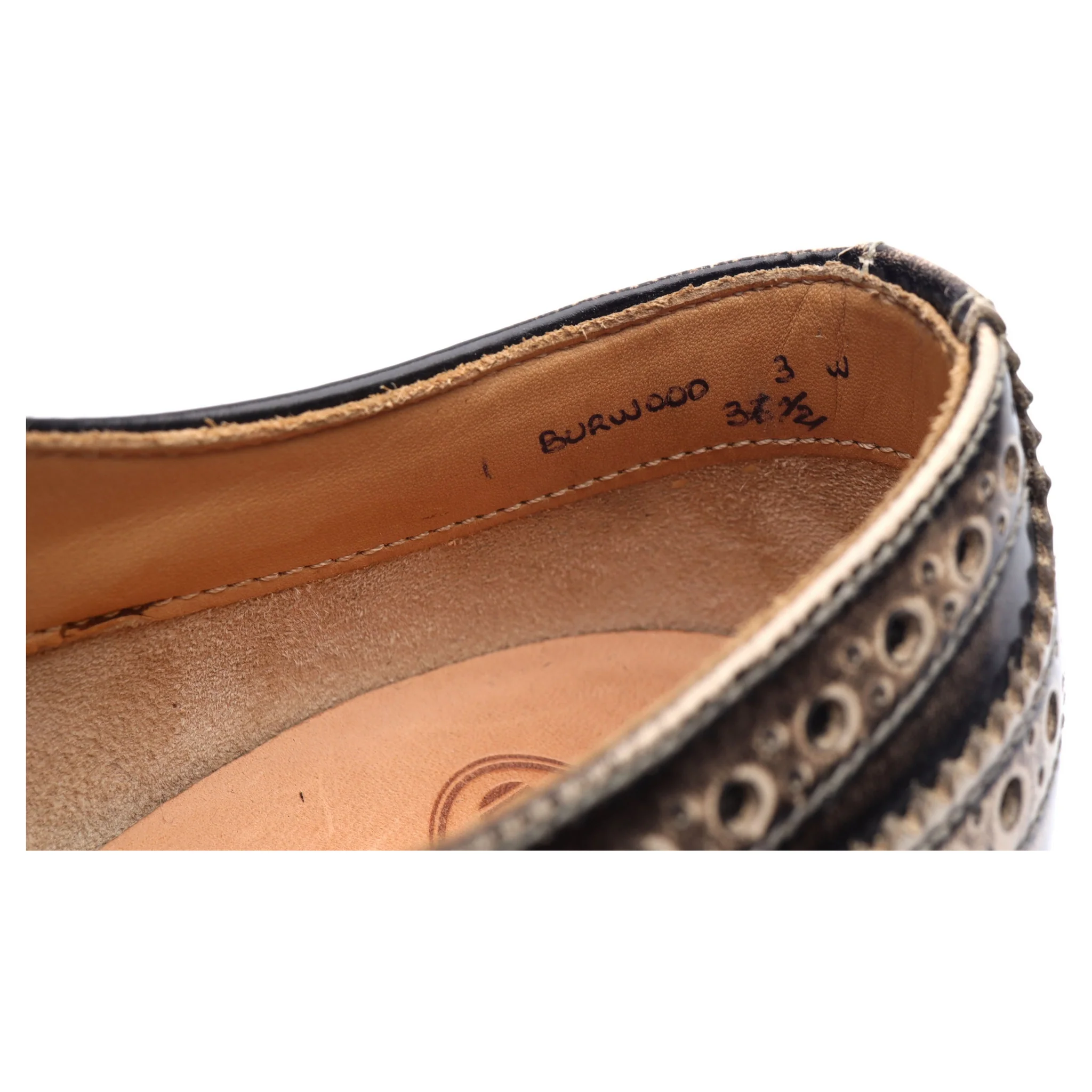 Women's 'Burwood WG' Gold Leather Brogues UK 3.5 EU 36.5 - Image 10